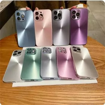 Роскошный однотонный чехол для телефона с мигающим Авророй, подходящий для iPhone 15 14 13 12 11 Pro Max Plus, тонкий матовый противоударный жесткий чехол iPhone 15 Pro Max чёрный