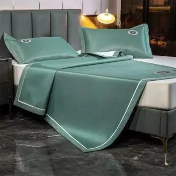 Роскошный охлаждающий коврик с карбоновым светом 800D для кровати, рассеивающий тепло, дышащий, крутой, летний коврик, наволочка, моющаяся защитная подкладка для кровати 150x200cm 3 pcs set