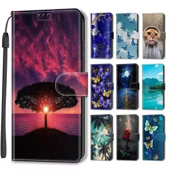 Роскошный окрашенный кожаный чехол-книжка, защитный чехол для Sony Xperia 10 VI/Xperia 1 VI/Xperia 5 V/Xperia 5 IV/Xperia 10 V/Xperia 10 IV Sony Xperia 1 IV