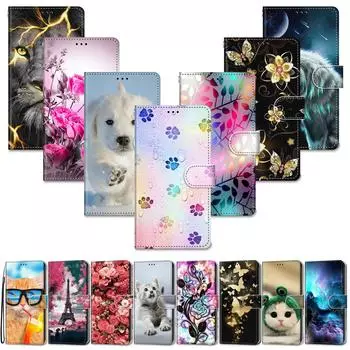 Роскошный окрашенный кожаный чехол-кошелек в стиле книги, защитный чехол для Redmi K60 Ultra/Redmi Note14 Note13 Note11/Redmi 13C A3 10C K40S K30S 10A 8A 9A 9C Redmi 10