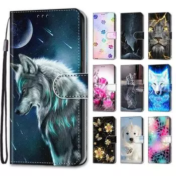 Роскошный окрашенный кожаный чехол-кошелек в стиле книги, защитный чехол для ZTE Blade A71 A51 A31 A51Lite/ZTE Blade 20 Smart/ZTE Blade A5 (2020)/Лезвие A3(2020) ZTE Blade A71