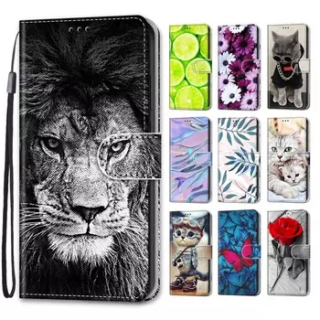 Роскошный окрашенный кожаный чехол-кошелек в стиле книги, защитный чехол для Xiaomi 14T/MI 12T/MI 13T Pro/MI 10T Lite/MI 12 Pro/Xiaomi Poco X4/Xiaomi Poco M6Pro Xiaomi 12 Lite NE