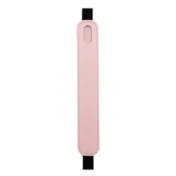 Роскошный пенал из ПУ кожи с эластичной застежкой для книги, тетради, сумка для ручек, чехол для стилуса для сенсорного экрана, для офисных встреч, легко носить с собой 19.5*3*0.5cm розовый