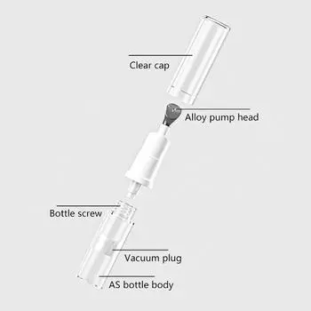 Роскошный пластиковый контейнер для крема-геля для глаз объемом 5/10/15 мл с плоским аппликатором, безвоздушный флакон для крема для глаз с металлическим наконечником 10ML