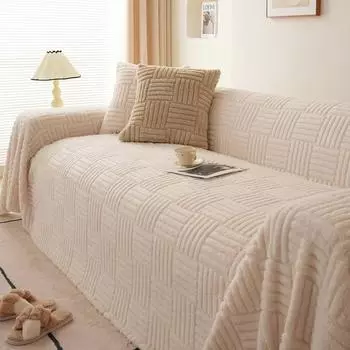 Роскошный плюшевый диван, полотенце, одеяло, чехол для дивана, универсальный чехол для дивана, мягкий теплый бархатный чехол для домашнего декора 180x130cm 1pc