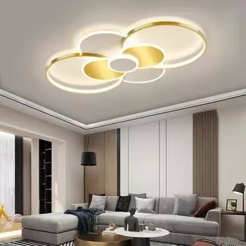 Роскошный потолочный светильник для гостиной, современной спальни, ресторана, умная светодиодная люстра, оригинальность, внутренние декоративные светильники changeable белый