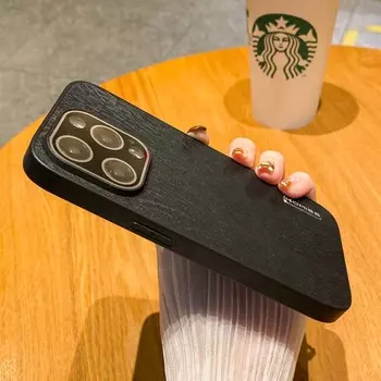 Роскошный противоударный чехол для телефона с силиконовой текстурой кожи для Iphone 14 13 12 11 Pro Max X Xs Xr, металлический защитный чехол для объектива for iphone xs max серый