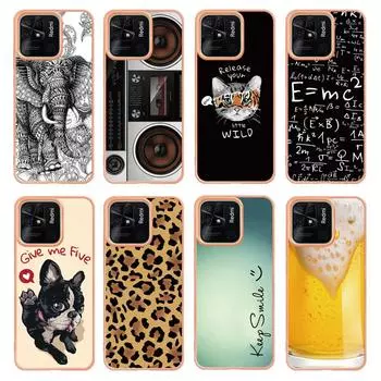 Роскошный противоударный чехол из ТПУ с гальваническим покрытием IMD для Redmi Note 12S Note11 Rdemi 10C 11A Xiaomi 11 Lite POCO X5/F5 Redmi Note 11E Pro