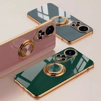 Роскошный противоударный чехол с металлическим кольцом-держателем для Honor 8X Max 9X 10 20 30 Lite 50 60 SE 70 80 90 GT 100 Pro задняя крышка Honor 9X