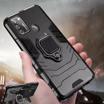 Роскошный противоударный мягкий чехол для Samsung Galaxy A21S A51 A71 A50 A70 A91 A81 A01 A11 A31 A41 A30 A20 A10 S M30S M31, бампер с металлическим кольцом для телефона Samsung Galaxy A70 чёрный