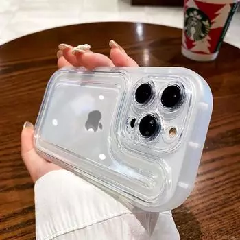 Роскошный противоударный прозрачный чехол для телефона iPhone 14 13 12 11 Pro Max 14Plus X XS XR, толстый мягкий силиконовый бампер, прозрачный чехол For iPhone 12