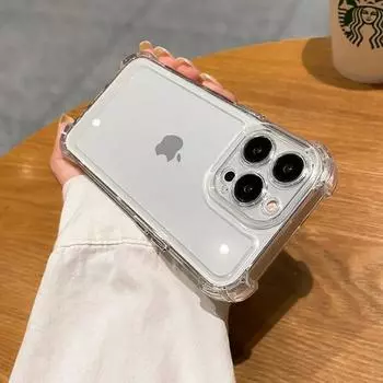 Роскошный противоударный прозрачный чехол для телефона Iphone 15 14 13 12 11 Pro Max X Xr Xs 8 Plus, силиконовый бампер, прозрачная жесткая задняя крышка iPhone x