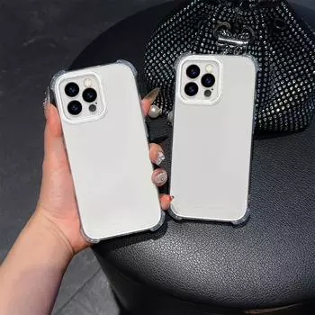 Роскошный противоударный прозрачный мягкий чехол для iPhone 16 13 15 Pro Max SamsungS25 S23 Ultra A35 A16 A54 Redmi 13C Note 12 Pro Moto G52 бамперы чехлы-чехлы for iPhone 6/6s прозрачный