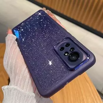 Роскошный противоударный прозрачный мягкий чехол с блестками для Xiaomi Redmi Note 13 12 12S 12C 11 11S 10 10A 10C 9T 9C A1, прозрачная крышка для объектива Redmi 9