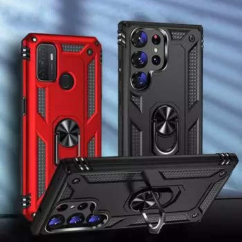 Роскошный противоударный защитный чехол для Samsung Galaxy S23 Ultra S22 S21 Plus A54 A53 A04S A14 A34 Xiaomi Redmi Note 11 iPhone 14 13 12 11 Pro Max Ring Cover For Samsung Galaxy A04S зелёный