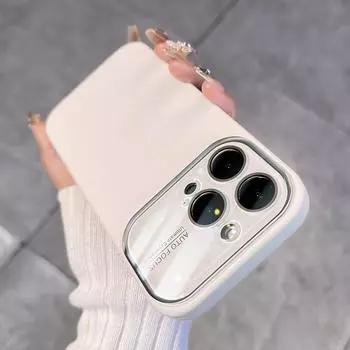 Роскошный противоударный жидкий силиконовый чехол для мобильного телефона для iPhone 15 14 13 12 11 Pro Max, стекло для камеры, защитная задняя крышка, принципиально For iPhone 15Pro Max