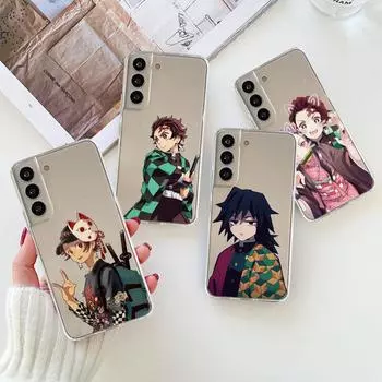 Роскошный прозрачный чехол аниме «Убийца демонов» для Samsung Galaxy S22 S20 FE Note 20 Ultra 8 9 10 Plus S21 Ultra Note 20, силиконовый Samsung Note 20 5G