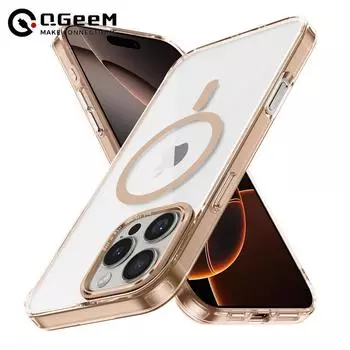 Роскошный прозрачный чехол Desert Gold для iPhone 16 15 14 13 12 Pro Max 16 Plus, акриловый прозрачный чехол TPU Magsafe Magnetic Phone Cover iPhone 11 белый