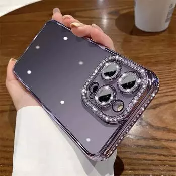 Роскошный прозрачный чехол для телефона с бриллиантовым блеском для iPhone 15 14 13 12 11 Pro Max Plus, прозрачный бампер, противоударный чехол For iPhone 11Pro max