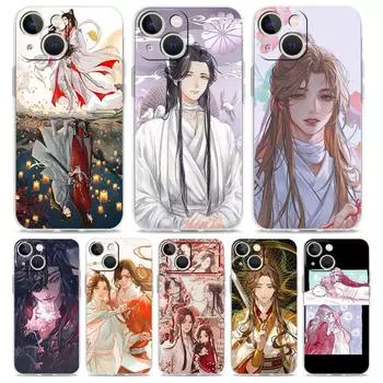 Роскошный прозрачный чехол для телефона TGCF Heaven Official s Blessing для iPhone 14 13 12 11 Pro Max XS X XR SE 7 8 Plus, прозрачный чехол из ТПУ iPhone XS Max