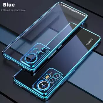 Роскошный прозрачный чехол с покрытием для Xiaomi Mi 12t Pro 13 Xiaomi12 12 T 12tpro 5g 12x оригинальная прозрачная силиконовая задняя крышка на Mi12 for mi 12 зелёный