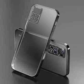 Роскошный прозрачный чехол с покрытием для Xiaomi Redmi Note 11 10 Pro Plus 9 8 4g 11pro 5g прозрачный силиконовый чехол на Note11 S 11s Note10 Redmi Note 11 зелёный