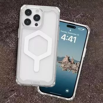 Роскошный прозрачный чехол Watch Plyo Pro MagSafe для Apple IPhone 16 Pro Max 15 14 Plus 13 12 Магнитная беспроводная зарядка Прозрачный противоударный защитный чехол iphone15promax серый