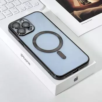 Роскошный прозрачный магнитный чехол для беспроводной зарядки Magsafe для Iphone 14 13 12 11 Pro Max 14 Plus, силиконовый чехол с мягким покрытием For iPhone 11