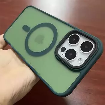 Роскошный прозрачный магнитный чехол с беспроводной зарядкой Magsafe для iPhone 15 14 13 12 11 Pro Max 14 15 Plus противоударный чехол-бампер For iPhone 12