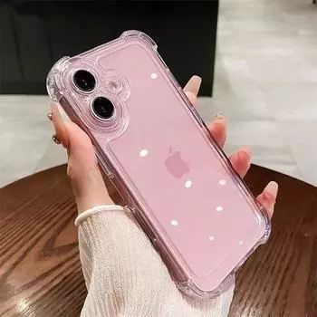 Роскошный прозрачный противоударный чехол-бампер с подушкой безопасности для iPhone 16 15 14 Pro Max Plus 12 13 11 16Pro акриловый прозрачный ультратонкий чехол iPhone 16 Pro Max прозрачный