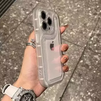 Роскошный прозрачный противоударный чехол на воздушной подушке для iPhone 15 14 Plus 13 12 11 Pro XR XS Max 7 8, мягкий силиконовый защитный чехол-бампер For iphone Se2020