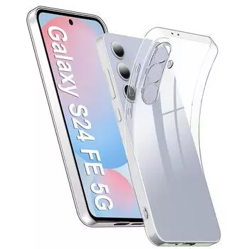 Роскошный прозрачный силиконовый чехол для Samsung Galaxy S25 S24 S23 S22 S21 FE Ultra Plus с защитой от пожелтения, ультратонкий мягкий противоударный чехол из ТПУ S25