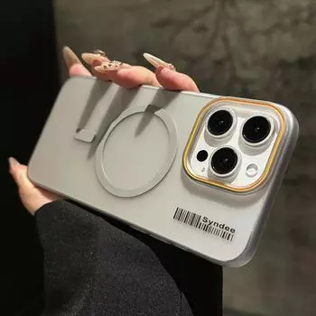 Роскошный прозрачный жесткий магнитный чехол для телефона Magsafe для iPhone 16 15 14 Plus 13 12 11 Pro Max с беспроводной зарядкой, матовый чехол For iPhone 16 Pro Max белый