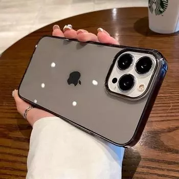 Роскошный прозрачный жесткий пластиковый чехол для iPhone 15 14 13 12 Mini 11 Pro Max X XR XS 7 8 Plus SE Shockpoof Crystal Clear Cover For iPhone12 Pro