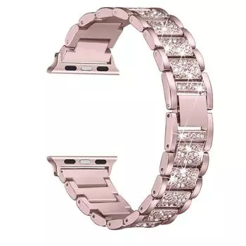 Роскошный ремешок для Apple Watch, ремешок 40 мм, 44 мм, 38 мм, 42 мм, женский ремень Correas, браслет из нержавеющей стали, браслет iWatch series 3, 4, 5, se 6