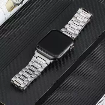 Роскошный ремешок для Apple Watch Ultra 49 мм, титановый ремешок, металлический браслет для IWatch Series 8 7 se 6 4 5 3 45 мм 41 мм 40 44 мм 38 42 мм