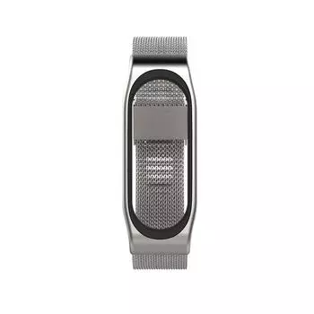 Роскошный ремешок металлический браслет для Xiaomi Mi Band 3 магнитный из нержавеющей стали