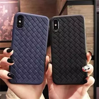 Роскошный сетчатый чехол Breathe Weave для iPhone Huawei Xiaomi Samsung Galaxy Силиконовая задняя крышка Huawei Y9 2019 чёрный