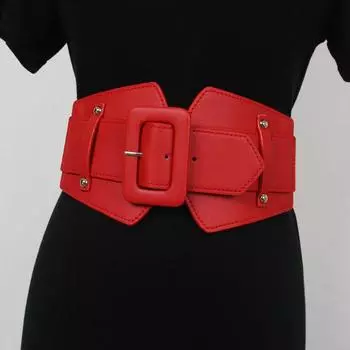 Роскошный широкий свитер пальто платье холст юбка женский пояс поясной ремень PU пояс кушаки чёрный