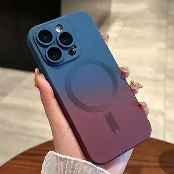 Роскошный силиконовый чехол Magsafe с магнитной беспроводной зарядкой для iPhone 15 14 Plus 13 12 11 Pro Max/Samsung S23 S22 Ultra S21 противоударный мягкий чехол For iPhone 11 синий