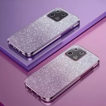 Роскошный силиконовый чехол с блестящим покрытием для Xiaomi Mi 13T Xiaomi13T 13 T 12 11T 11 Lite 14 Pro, мягкая задняя крышка для объектива камеры for Xiaomi 12T синий