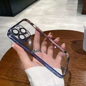 Роскошный силиконовый чехол с гальваническим покрытием для iPhone 11 12 13 14 15 Pro Max Xs XR Max 7 8 Plus Mini, мягкий прозрачный чехол For iPhone 13 mini