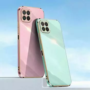 Роскошный покрытый силиконовый чехол для Honor X7C X8 5G X6 X6B 10 8A 9X X7A X8A X7 X6A X7B X8B Huawei Nova 11i 7i Y70 12 SE P30 Pro P40 Lite мягкий квадратный чехол Huawei P Smart Z белый