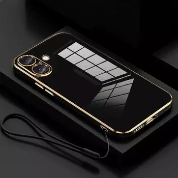 Роскошный силиконовый чехол-шнурок с покрытием для iPhone 16 Pro Max 14 15 Plus 12 13 Mini 11 Promax X Xs Xr Iphone16 16plus мягкий чехол For iPhone 16