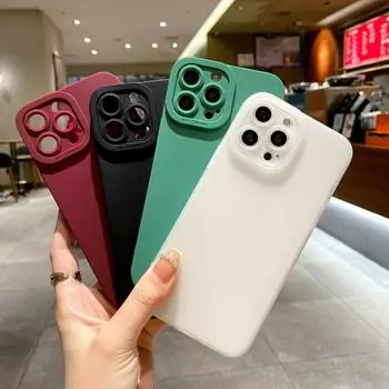 Роскошный силиконовый противоударный мягкий однотонный чехол для телефона iPhone 16 Pro Max 15 14 Pro 13 12 Mini 11 X XS XR 7 8 Plus iPhone 12 mini вино красного