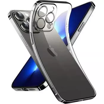 Роскошный силиконовый прозрачный чехол с покрытием для iPhone 15 14 Plus 13 12 Mini 11 Pro Max, ультратонкий мягкий квадратный прозрачный задний чехол for 13 Pro Max