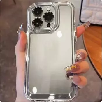Роскошный силиконовый прозрачный противоударный чехол Armo для iPhone 15 14 13 12 11 Pro Max 7 8 Plus XR XS X, прозрачный защитный чехол для телефона iPhone X прозрачный