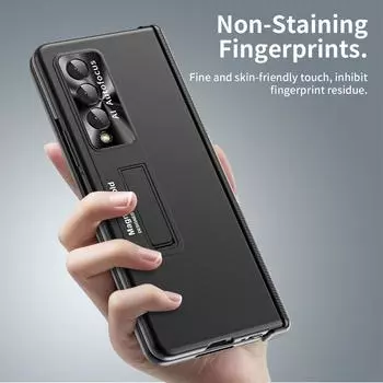 Роскошный складной дизайн, полный защитный чехол для Samsung Galaxy Z Fold 4 Fold4 Fold 3 Fold3 Zfold4, пленочный чехол из закаленного стекла for Samsung Z Fold 3 розового золота