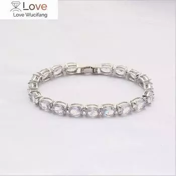 Роскошный сохраняющий цвет медный цирконий супер яркий кристалл браслет мужской и женский браслет свадебные украшения изысканный подарок 19cm красный