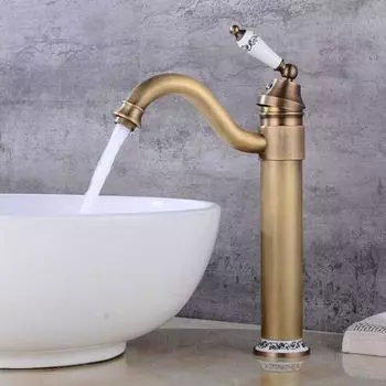 Роскошный старинный латунный кран для раковины в ванной, смеситель для раковины, кран для ванны, краны для раковины, водопроводный кран